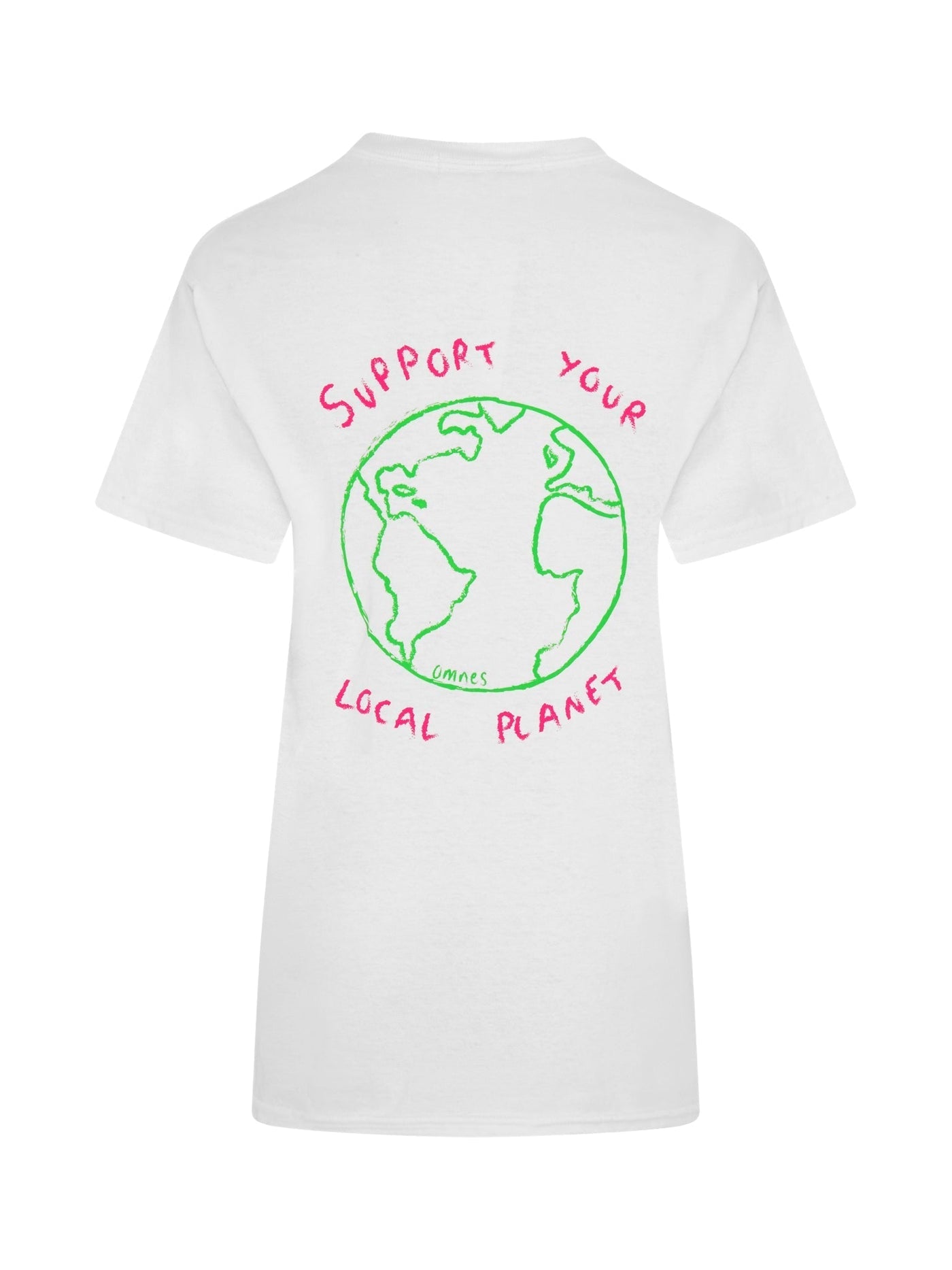 Save the Planet Print Boyfriend T-Shirt