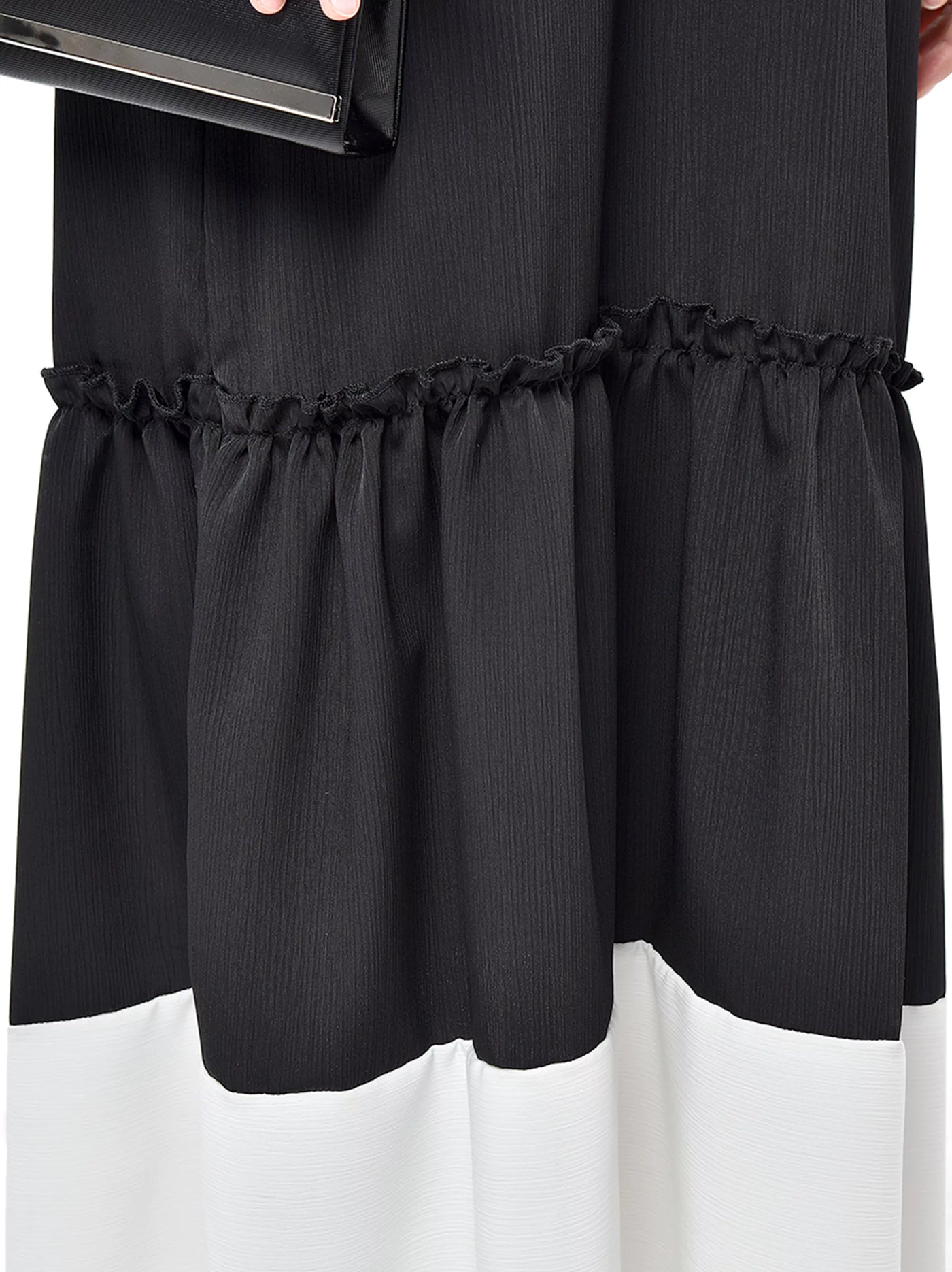 Black Flared Skirt Dress