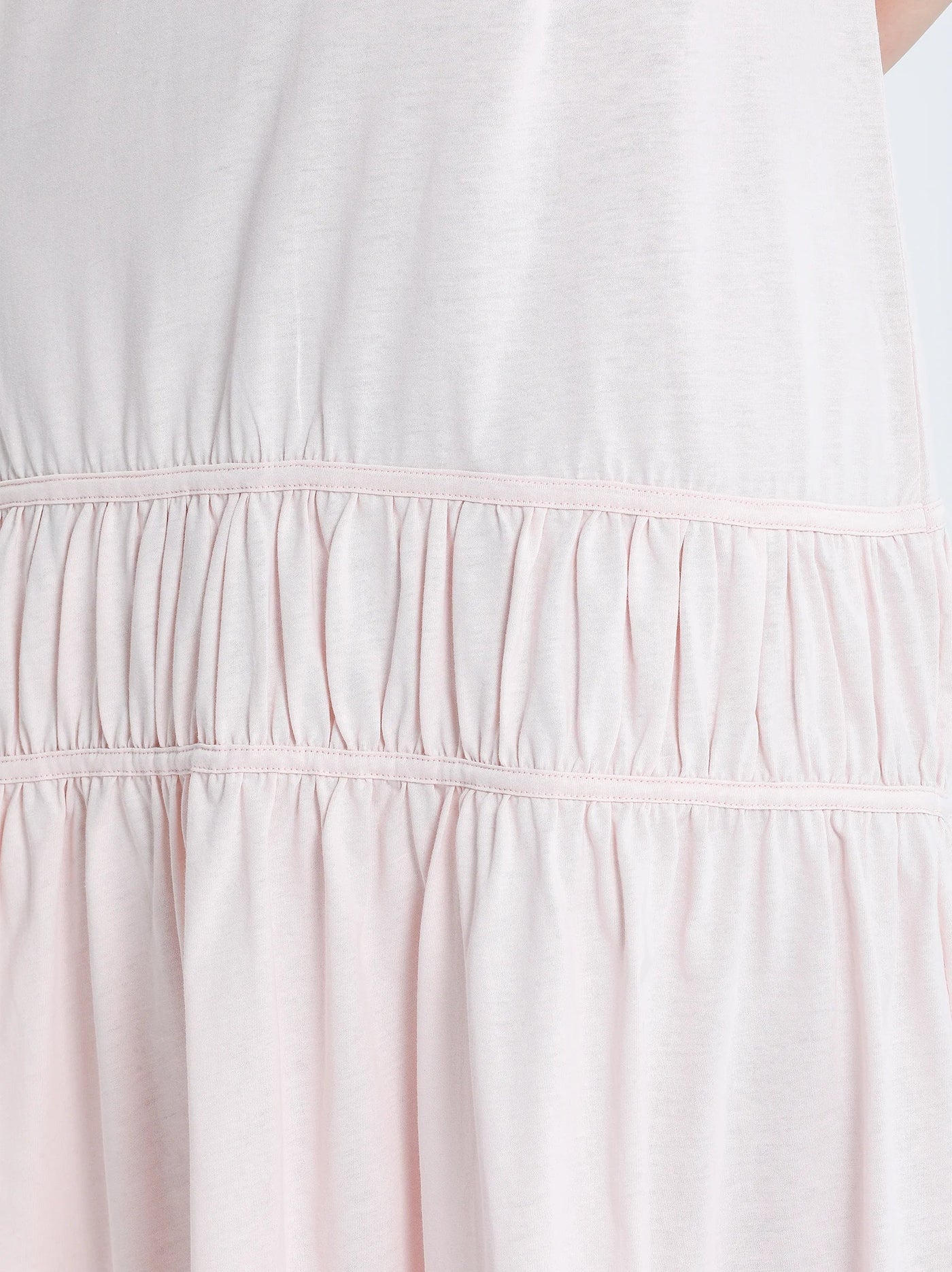 Light Pink Flared Maxi Dress