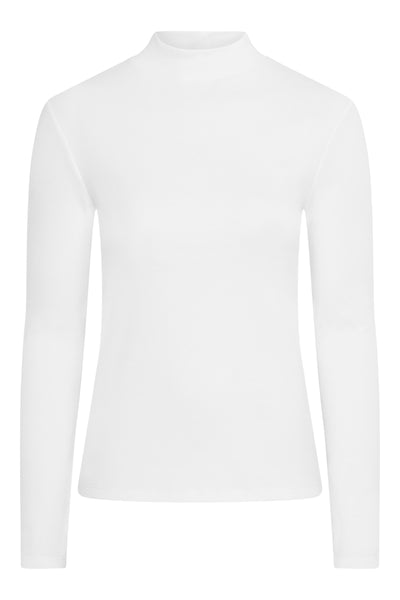 North Mock Neck Top in Cream
